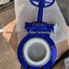 PZ73TC-16C Knife-type Ceramic Gate Valve, Manual Wear-resistant Round Plug Slag Discharge Valve.
