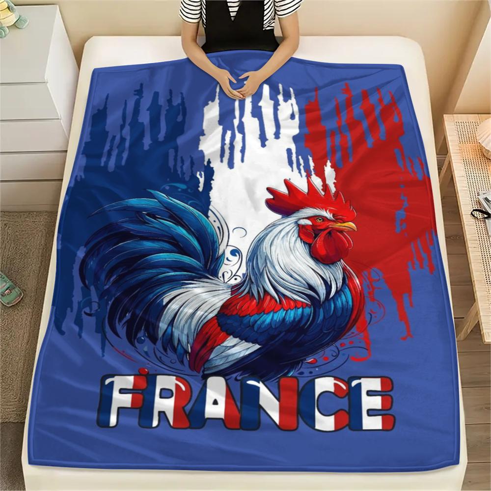 1Pc German Football Print Flannel Blanket, High quality Comfortable for All Seasons, Home Decor, Warmth and Comfort, Perfect for Christmas GiftS