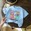 Kids TShirt Cute Bluey Character Print Soft Cotton Casual Short Sleeve Tee Tops for Boys Girls Summer Comfortable Cartoon Cloth