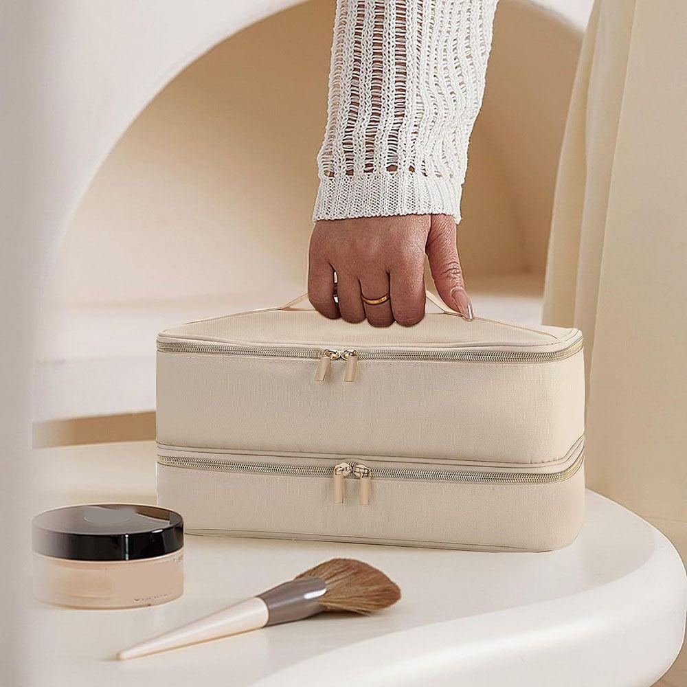 Double-Layer Hair Dryer Case Portable Hair Dryer Storage Bag for Shark Flexstyle/Dyson Airwrap