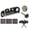 Laser Level Line Tool Multipurpose Laser Level Kit Standard Cross Line Lase Measure Tape Ruler With Metal Tripod Stand