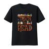 Halloween Book Lovers Librarian Trick or Read Library Event T Shirt Vintage Washed Top For Everyday Wear Stretched Graphic