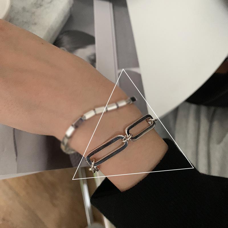 Retro Geometric Square Buckle Bracelet - Women's Minimalist Versatile Jewelry