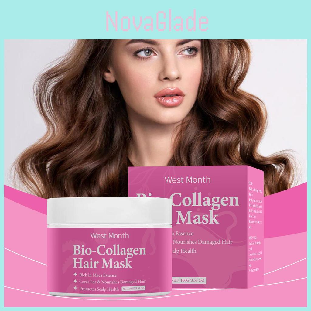West Month Collagen Hair Mask Gentle Nourishing Moisturizing Treatment For Soft Hair