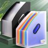 1 classeur vertical portable, sac d'orgue extensible, organisateur de papier multicouche spécifique aux étudiants, fichiers de bureau disponibles