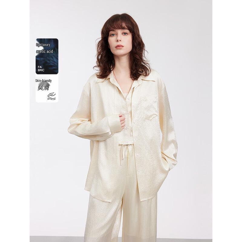 ELLE Women s Premium Acetate Blouse M