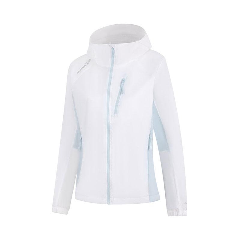 

Li-Ning Comfortable Solid Color Casual Long Sleeve Windbreaker Women outerwear White AFDWF96-4 S
