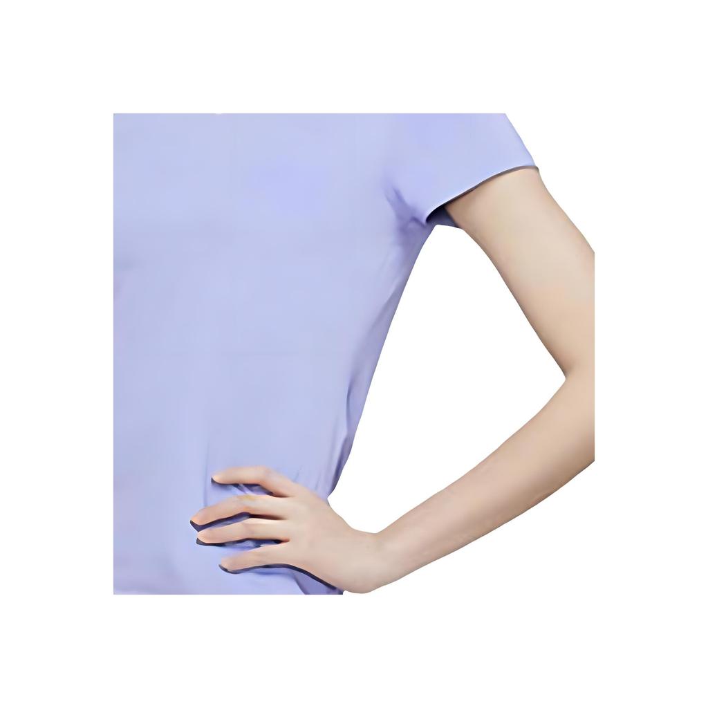 Nike One Quick-Dry Slim Fit Solid Color Casual Printed Sports Round Neck Short Sleeve T-Shirt Women Tops Purple DD0627-569