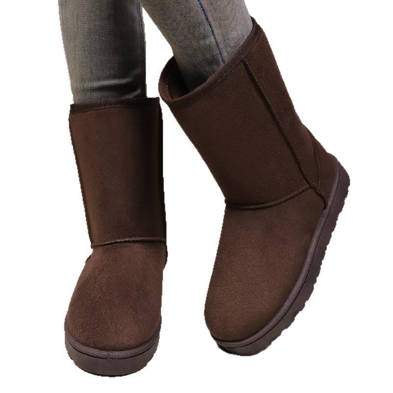 Large size snow boots women's new winter velvet thickened high-top comfortable versatile warm cotton boots