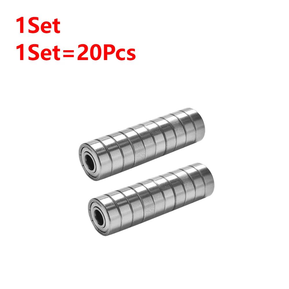 

160-20 шт. Миниатюрные подшипники 608ZZ Миниатюрный шарикоподшипник с глубоким желобом Мини шарикоподшипник из углеродистой стали для скейтборда, скутера