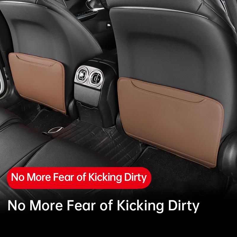 For Mercedes Benz A-Class C-Class Car Seat Anti-kicking Mat GLC260 GLB200 Car Rear Seat Anti-Step Anti-dirt Protection Mat