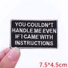 Hats Jeans Embridered DIY Letter Slogan Embroidery Sew Patch Iron On Patches For Clothing Thermoadhesive Patches Jackets DIY