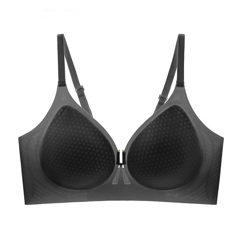 Summer New Breathable Thin Cup Jelly Soft Support Underwear Women's Sexy Hollow Lift Bra
