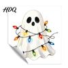 Holiday Switch Decals Halloween Ghost Decorative Sticker Cartoon Fairy Lamp Decal for Light Stickers Switch Removable Wall Sticker Bedroom