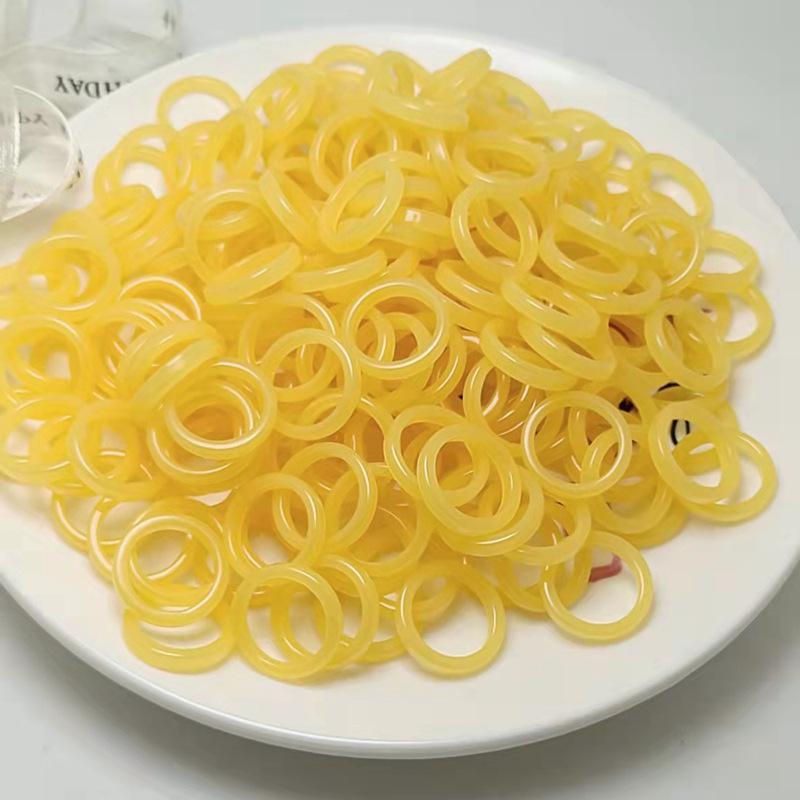 Sada prstenů z pryskyřice a acetátu v mixu barev, kulatý a čtvercový, pro ženy