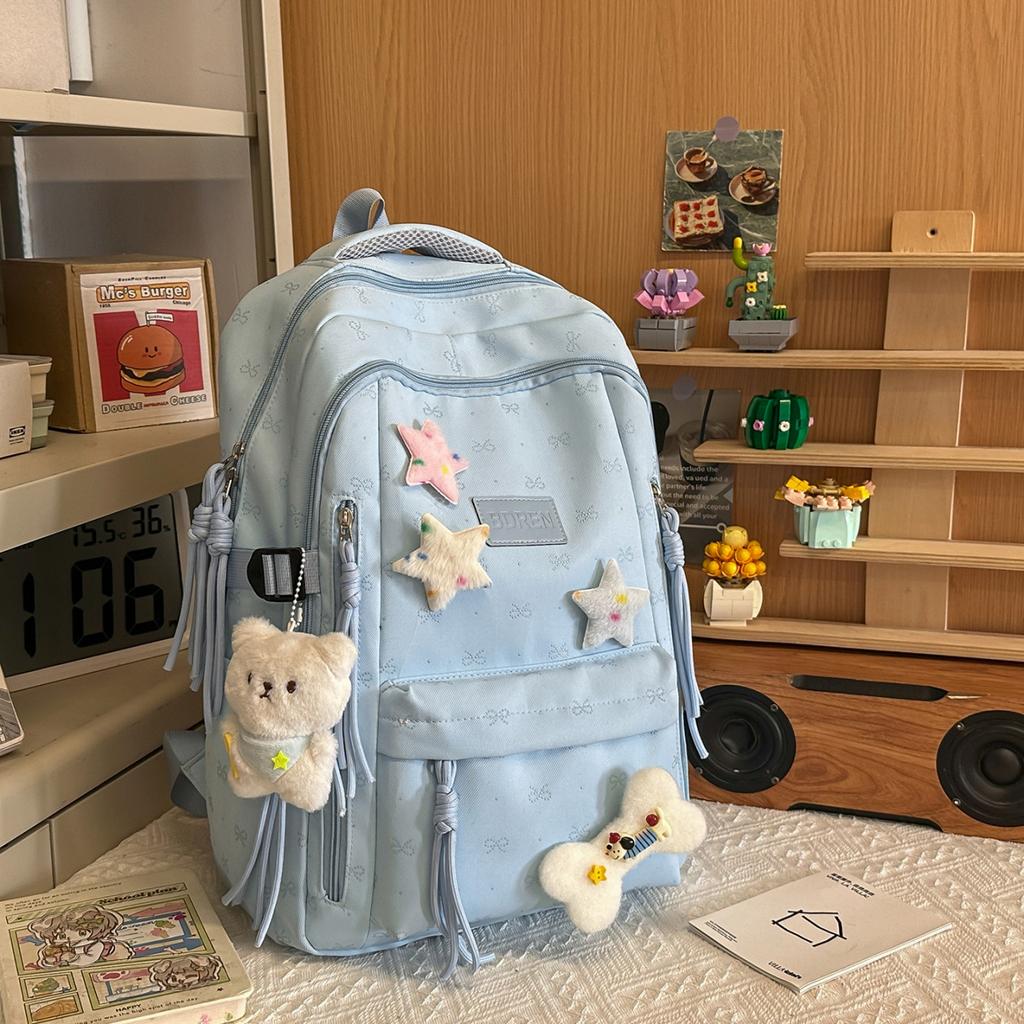 Zaino zaino scolastico coreano ins nicchia ragazze delle scuole medie e studenti delle scuole elementari alto valore carino grande capacità zaino dall'aspetto super bello