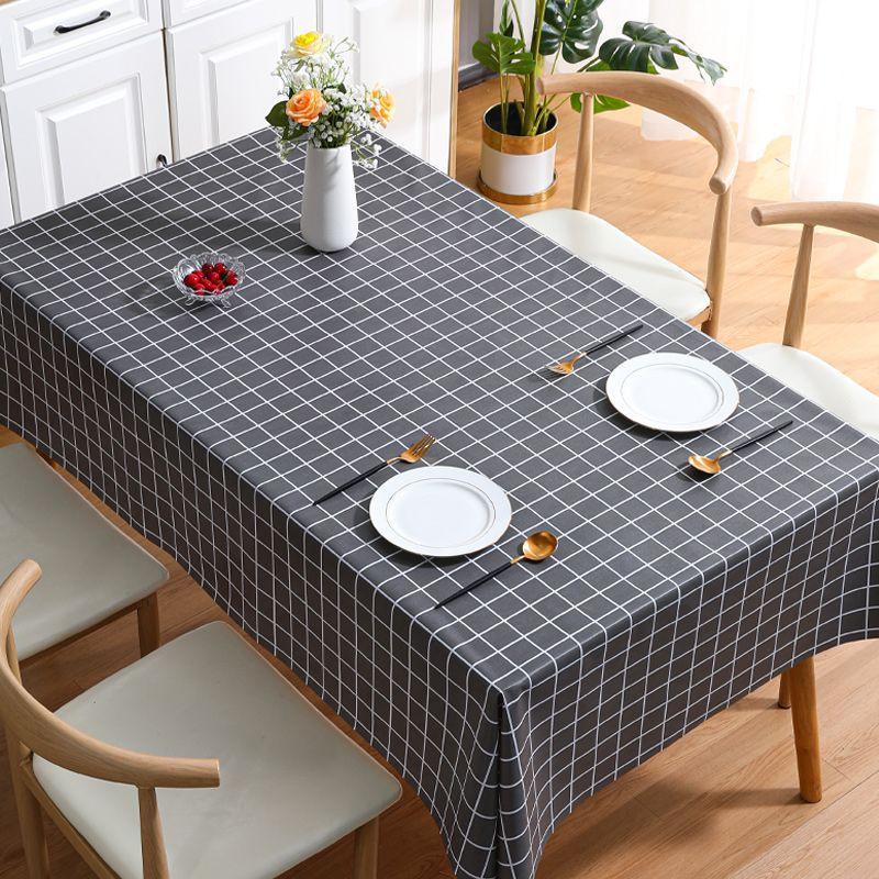 

Водонепроникна та жиростійка скатертина з ПВХ Ins Tea Rectangular Minimalist Floral Tablecloth 140*220cm