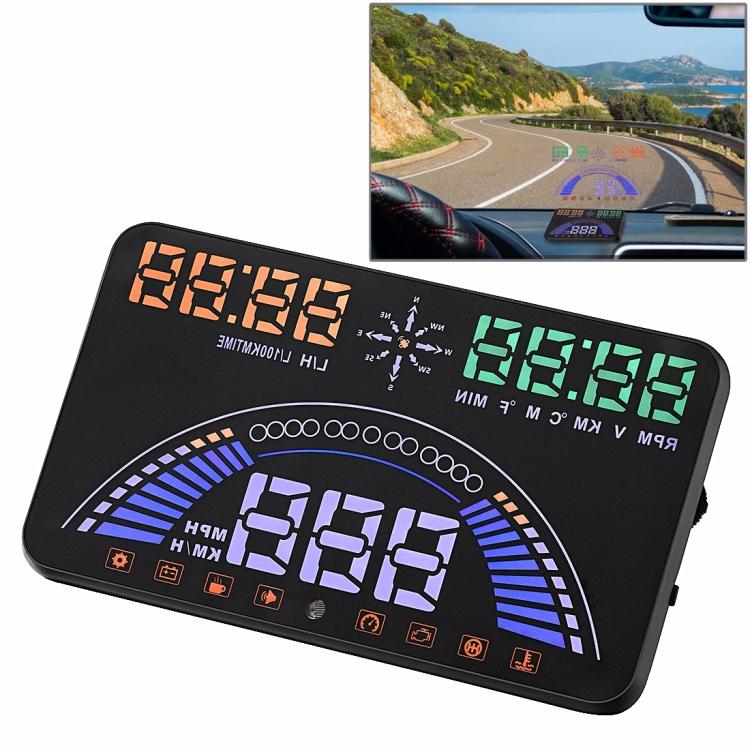 S7 5.8 inch Car GPS HUD / OBD2 Head Up Display