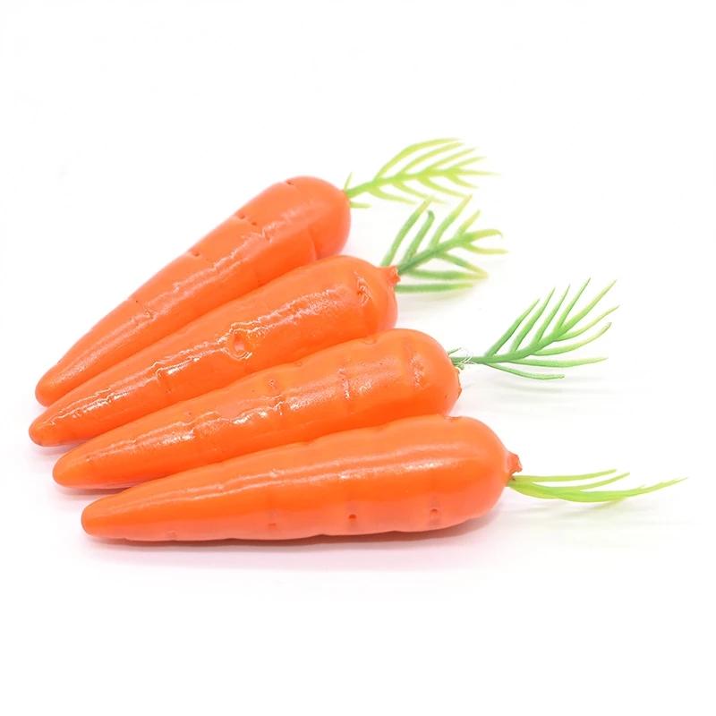 10/25/50Pcs Easter Artificial Carrot Mini Foam Vegetable Fruits Happy Easter Decoration Ornament for Home Table Kids DIY Crafts