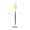 1 Pcs Matte Black Gold Dinnerware Stainless Steel Cutlery Home Dessert Fork Spoon Knife Dinner Silverware Flatware
