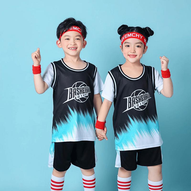 Summer Sports Training Set for Students: Basketball Uniform & Performance Costume for Kids and Kindergarten