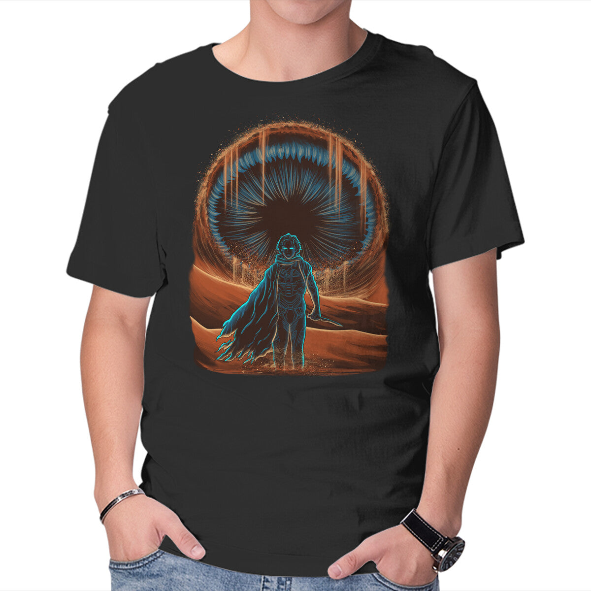 Unisex Crew Neck T-Shirt Welcome To Arrakis Graphic Short Sleeve Casual Tee XXL