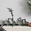 Modern Decorative Black Reindeer Christmas Decoration Christmas Tabletop Ornaments  Table Ornament