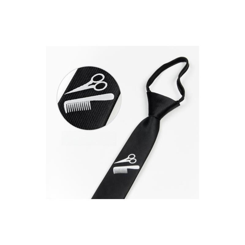 Tiger Head Embroidered Neck Tie For Kids With Striped Wool Material For School Or Casual Wear