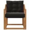 2 Piece Outdoor Sofa Solid Wood Acacia Natural