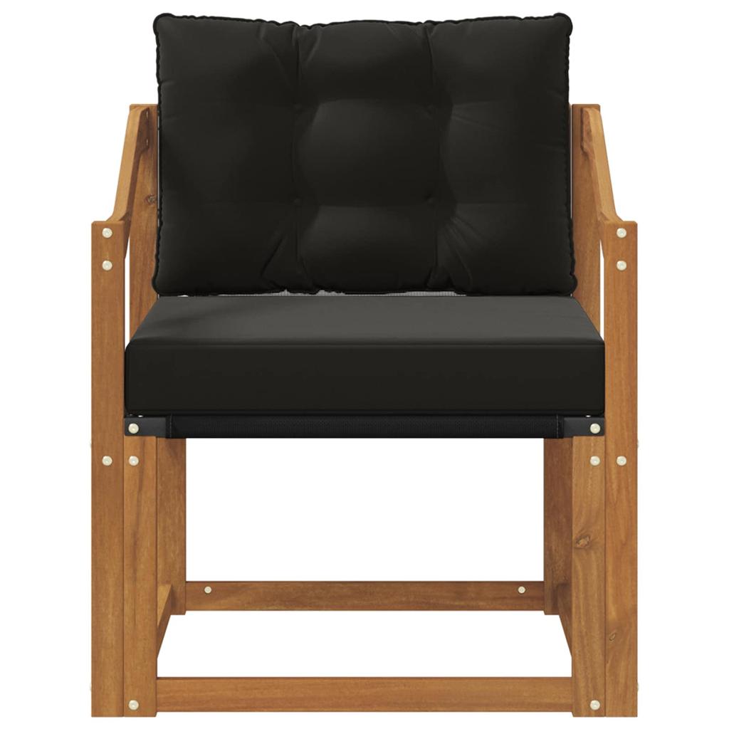 2 Piece Outdoor Sofa Solid Wood Acacia Natural