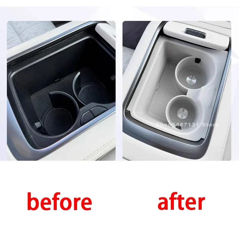 Car Central Console Water Cup Storage Box for ZEEKR 7X Interior Accessories 2025 for LHD