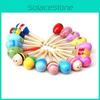 Wooden Shaker Rattle Musical Instrument For Baby Sensory Development And Playtime