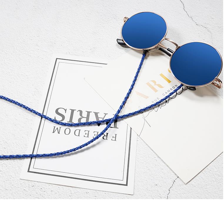 Corda Spessa a Torciglione in Pelle per Occhiali da Sole Catena per Occhiali Intrecciata Cordoncino per Occhiali Sport All'Aria Aperta Antiscivolo Accessori per Occhiali