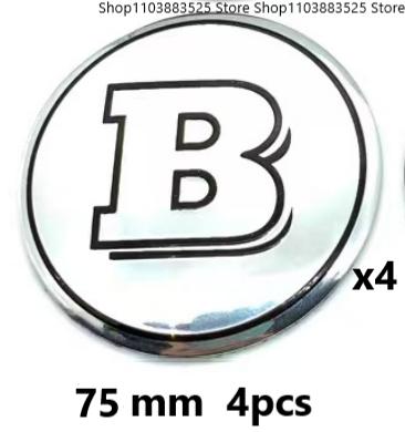 Modified Bonnet Hood or Rear Trunk or Hubcap B Logo Emblem Badge Sticker for BRABUS W213 W204 W205 W254 W210 W211 W220 W464 W253