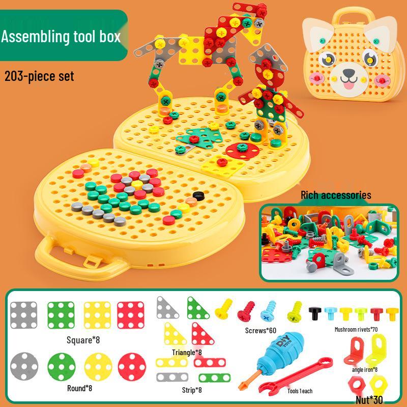 Children's Educational Electric Drill & Screwdriver Repair Toolbox