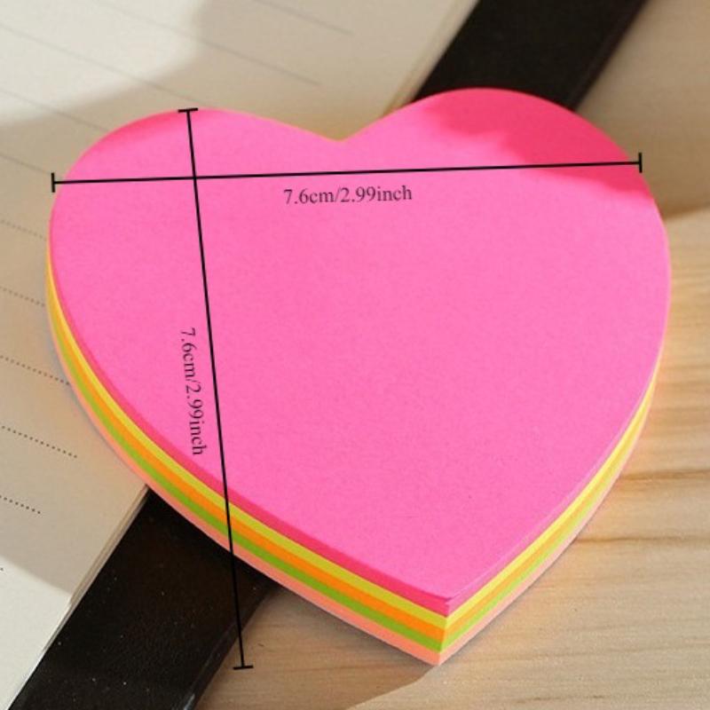 Geformtes Haftnotiz-Set - 100 Haftnotizen mit lustigem Design für Büro und Schule, wiederverwendbares selbstklebendes Notizpapier mit niedlichen Mustern