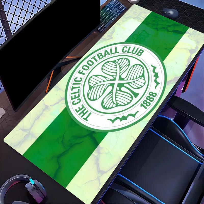 Celtic FC Print Cushion Non-slip Laptop Tablet Big Mousepad XXL Mat Mini PC Playmat With Lock edge
