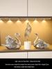 Swan Wine Rack Ornament - Elegant Display for Living Room or Dining Cabinet