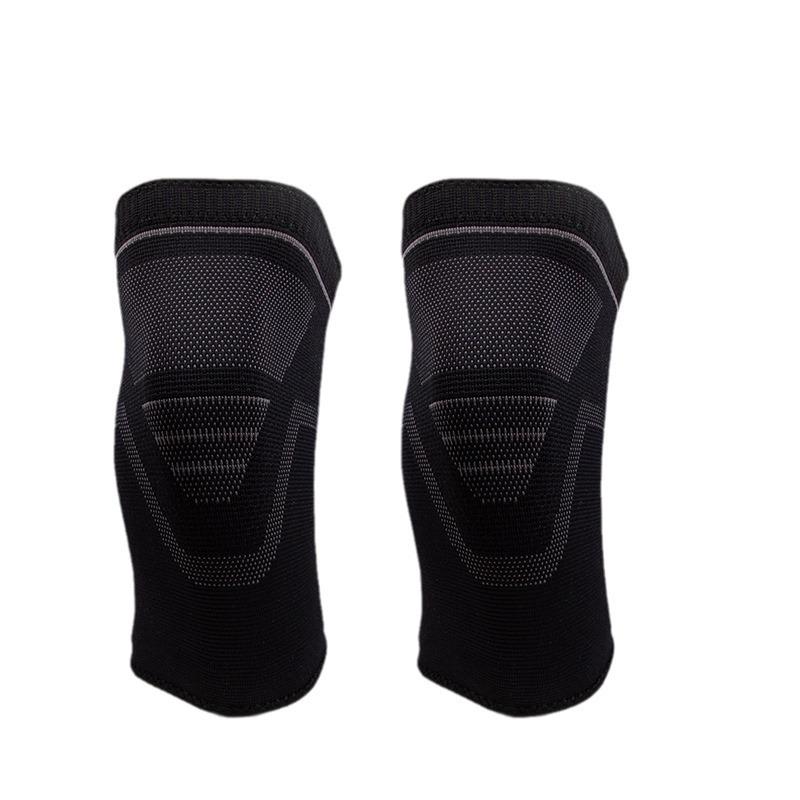 Nylon Knitted Sports Knee Pads Non Slip Breathable Four Way Stretch Sports Protective Gear Shock Absorbing Morning Run