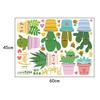 (Nikita) Cartoon Colorful Plants Line Kindergarten Children Room Wall Sticker