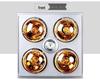 Classic Warm Light Bath Heater & Exhaust Fan with Integrated Ceiling Design