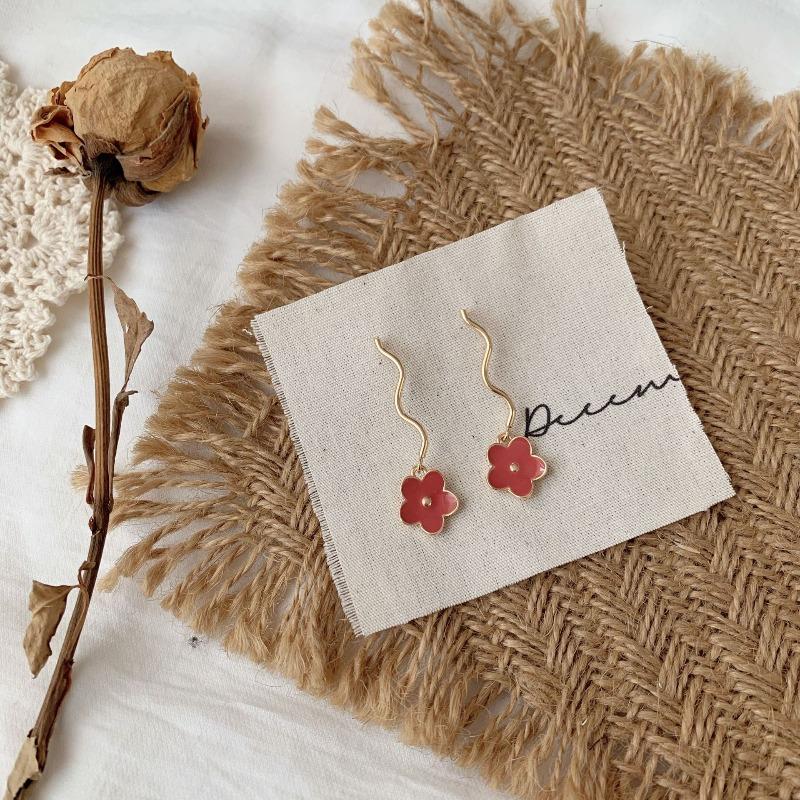 Boucles d'oreilles à longues pampilles pour femmes, style coréen Dongdaemun, design original, boucles d'oreilles polyvalentes