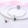 Pot d'arrosage Rose Plaqué Cuivre et Pendentifs Cactus Convient aux Bracelets Charms Original Perles Fabrication de Bijoux DIY Femmes