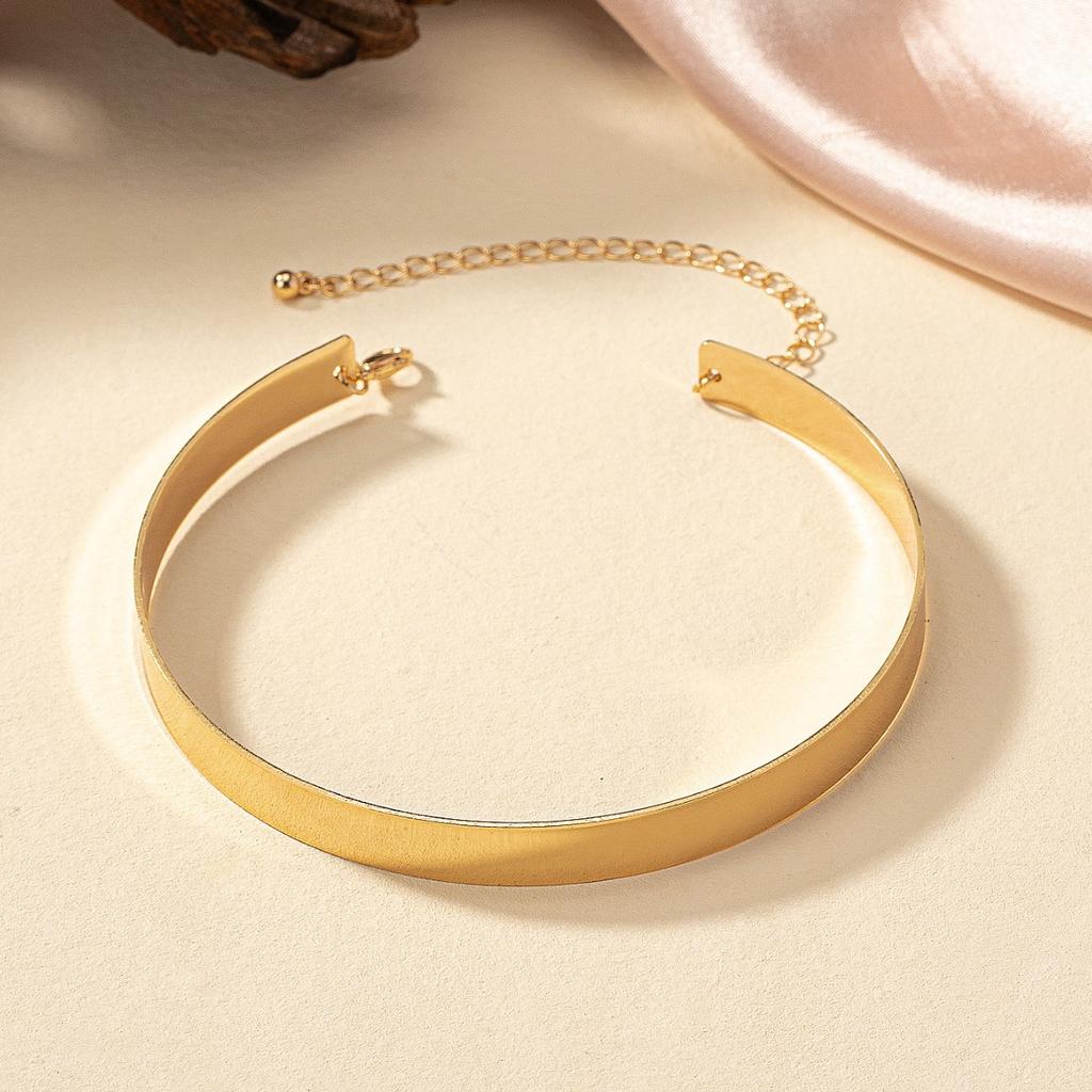 Fashion Exaggerated Punk Hip Hop Collar Personality Design Sense Sexy Necklace Collarbone Chain Hipster Street Auction Collar