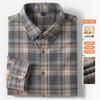 Men's fashionable and stylish multi-color checkered shirt, a new business trend, high-quality long-sleeved for commuting