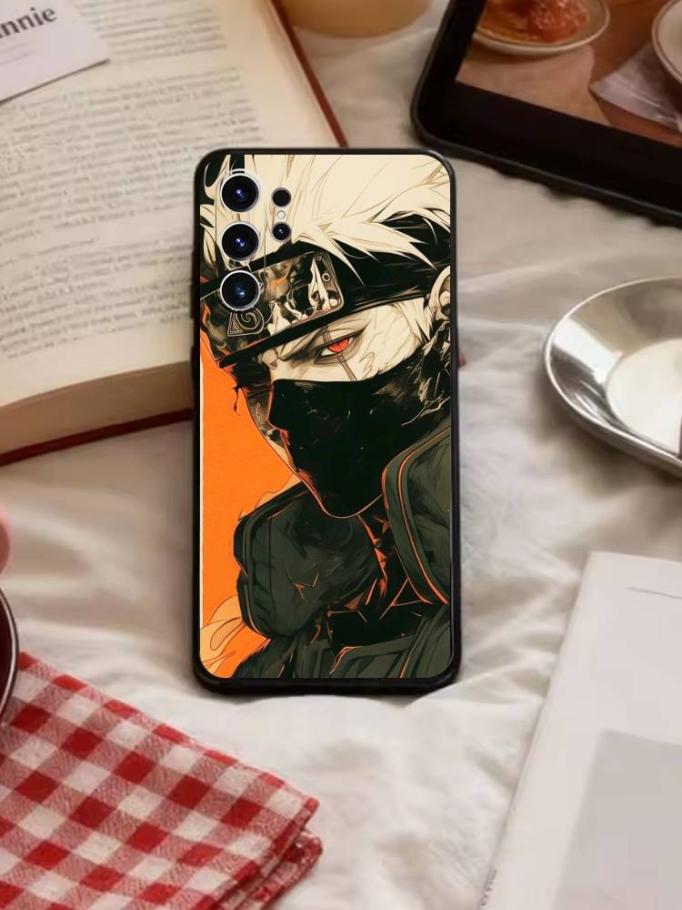 Anime M-Narutos Cover Phone Case For Samsung S26,S25,S24,S23,S22,S30,S21,Ultra,Plus,FE 5G Black Soft Cover