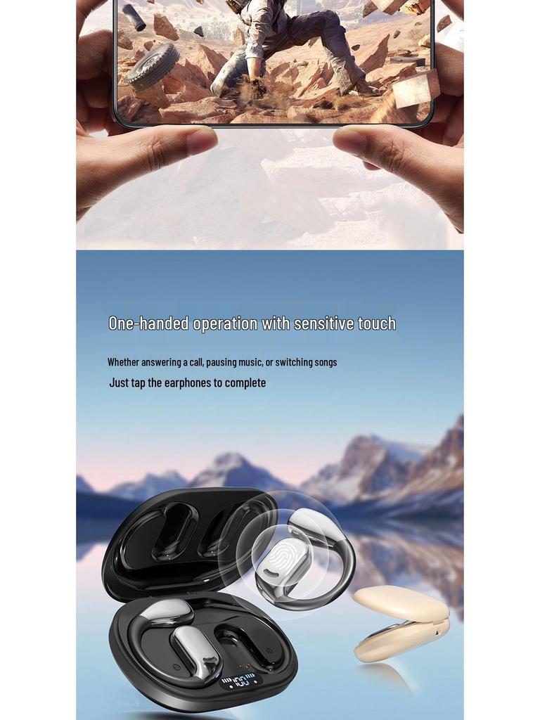 OWS Wireless Sports Bluetooth Headset with Large Battery - Non-In-Ear, Over-Ear Design