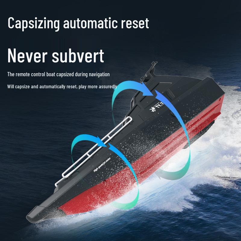 2.4G Turbo Jet High-Speed Remote Control Racing Speedboat Electric Water Toy Model