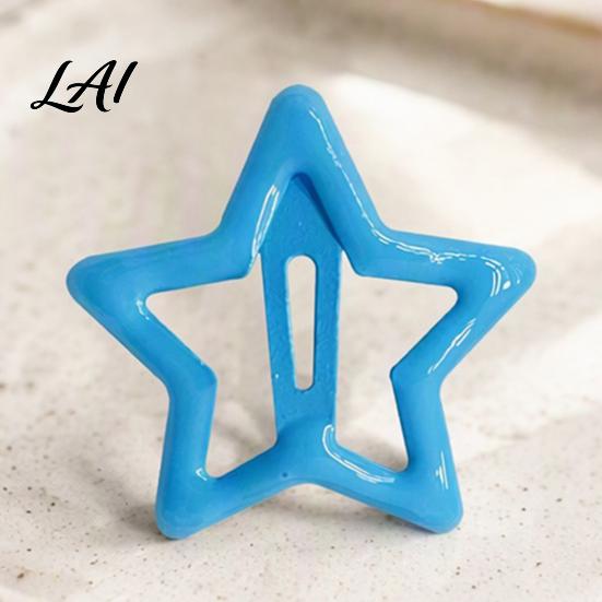 Decorative Hair Jewelry for Women Cute Star Clips Girls Glitter Metal Snap Barrettes Charming Accessories Gifts Bangs Braids And Hairstyles,