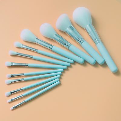 Základní štětec na sypký pudr štětec na oční stíny štětec na make-up štětec 12 Tiffany blue sada štětců na make-up set vílí styl kosmetický nástroj štětec